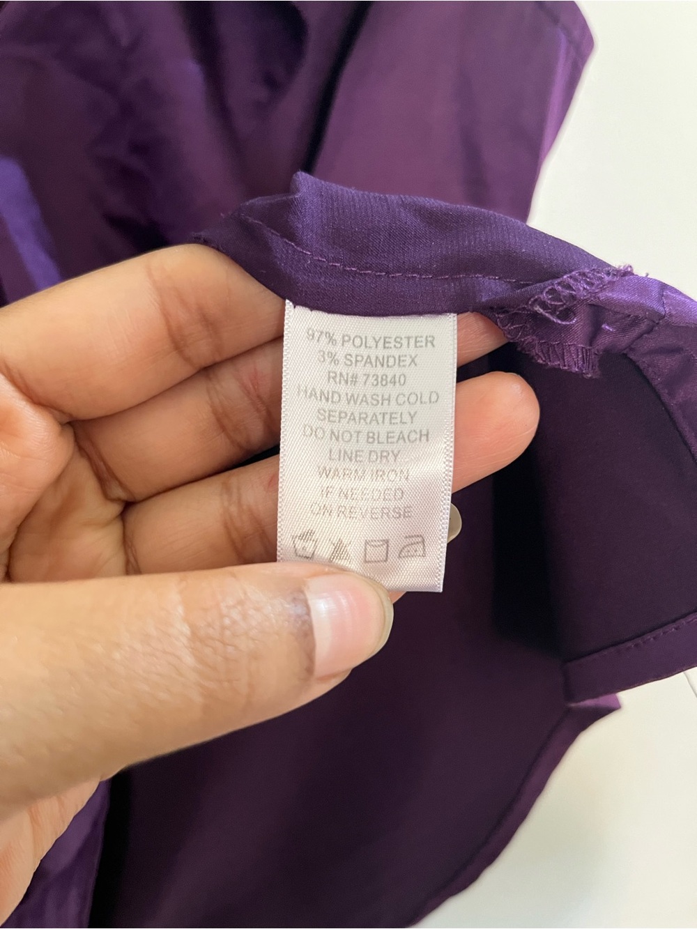 Undercover agent by Kathleen kirkwood. Purple Ruffle V-Neck Satin Camisole - Picture 5 of 5